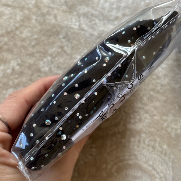 Brand New CalExotics Black Long Sleeve Shoulder Shrug Mesh Fishnet Rhinestone - Picture 7 of 16